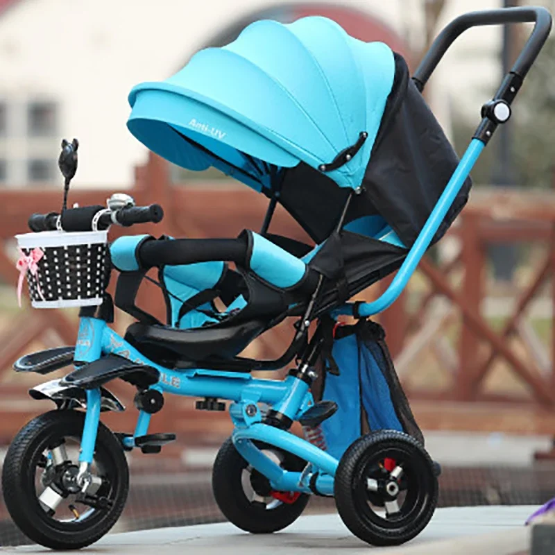Three-wheeled Baby Stroller Children's Tricycle Kids Bike Infant Tricycle 3 Wheel Bicycle Toddler Trike Boys Girls Birthday Gift